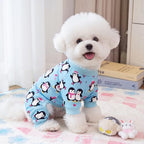 XPUDAC 4 Pack Dog Pajamas Cute Dog Clothes for Small Dogs Pjs for Winter, S - Image 4