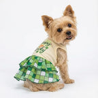 Fitwarm Happy Go Lucky Dog Dress, St Patricks Day Dog Clothes for Small Dogs Girl, Funny Pet Outfit, Green, Light Yellow, Large - Image 7