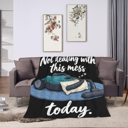 Sleepy Vacuum Blanket Throw Gift for Girls Women 50"X40" - Image 3