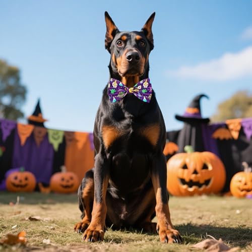 Halloween Dog Bow Ties Bulk for Large Dogs 30 Pack 5.1"*3.1" L - Image 5