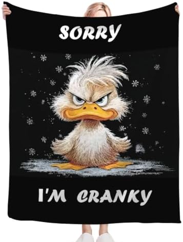 Funny Duck Blanket Cute Duck Throw Stuff Gifts for Kids 60"x50" - Image 4