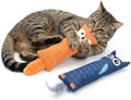 Fashion's Talk Catnip Toys for Indoor Cats, 2-Pack Large Plush Fox & Owl Kicker Toys, Cat Chew Toys with Crinkle Sound Organic Catnip – Hunting Instincts Exercise (2) by Fashion%27s+Talk