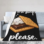 Sleepy S'More Blanket Throw Gift for Girls Women 80"X60" - Image 4
