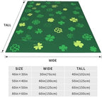 Happy Saint Patrick's Day Green Clover Throw Blanket, Shamrocks Lucky Irish Soft Cozy Blanket, Lightweight Warm Flannel Fleece Blanket for Sofa Bed Couch Chair 40" x 50" - Image 7