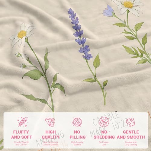 COMFAR Christian Gifts for Women Faith, Inspirational/Religious/Spiritual Gifts for Adults, Soft Throw Blankets for Women/Men, Personalized Blankets for Adults 40"x 60" - Image 5