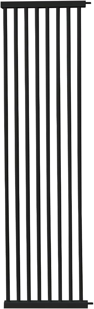 Lumizone Extra Tall Cat Gate Extension Kit 55.12" High 16.73" Wide Black | Tall Pet Gate Dog Gate for Doorway Hallway Stairs Pressure Mounted Extra Wide 1.37" Gap No Drilling