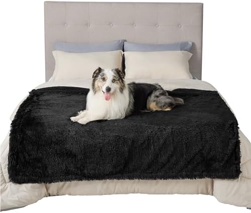 Bedsure Waterproof Dog Blankets for Large Dogs, Fluffy Faux Fur, 50×60" - Image 4