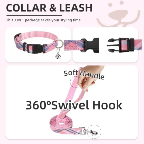PUPTECK Dog Harness, Collar and Leash Set No Pull for Small Medium Sized - Image 4