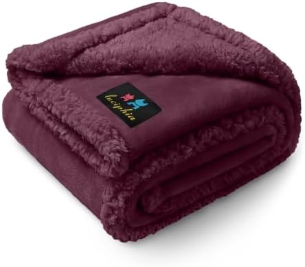 Luciphia Waterproof Blanket for Large Dog, Reversible Sherpa Couch Cover by luciphia