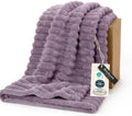 Bedsure Soft Twin Blanket for Bed Decor Gifts Light Purple 60"x80" by BEDSURE