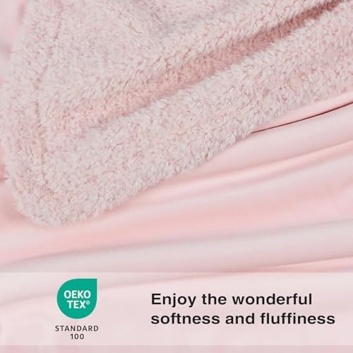Reversible Pink Throw Blanket for Girls, 40x60 Inches - Image 4