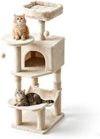 DUMOS Small 44 Inch Cat Tree Tower with Natural Sisal Scratching Posts by DumosLifestyle