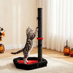 Gothic Cat Scratching Post with 40 Pcs Halloween Cat Toys, Gothic Cat Tree - Image 5