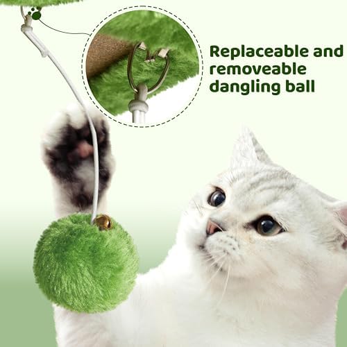 Yaheetech 23.5in Small Low-Profile Cat Tree Condo with Scratching Posts - Image 6