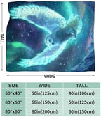 Snowy Owl Blanket for Girls Women Boys Men Adults Kids Soft Cozy Fleece Aurora Owls Bird Throw Blankets Gifts Warm Flannel Plush Lightweight Decor for Couch Bed Sofa 50"X40" - Image 7