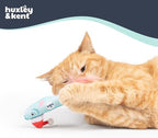 Huxley & Kent Plush Cat Toy - Holiday Interactive Catnip Toy for Cats & Kittens - Soft with Crinkle & Catnip - Fun Indoor Play - Fishmas Sardine Mint - Image 3