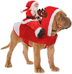 BWOGUE Santa Dog Costume, Dog Christmas Outfit, Santa Rider Costume, Size S by BWOGUEPetHome
