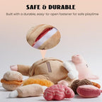 Nocciola Stuffed Pig Dog Toys: Hide and Seek Funny Squeaky Crinkle Plush Dog Chew Toys for Small Medium Breed, Cognitive Training Pet Enrichment Gifts Supplies - Image 5