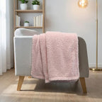 Reversible Pink Throw Blanket for Girls, 40x60 Inches - Image 2
