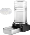 Marchul 1.5 Gallon Cat Water Dispenser, Automatic Gravity Dog Water Feeder, Stainless Steel Large Capacity Cat Waterer for Cats and Small Dogs (3 Filters)