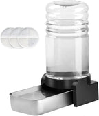 Marchul 1.5 Gallon Cat Water Dispenser, Automatic Gravity Dog Water Feeder, Stainless Steel Large Capacity Cat Waterer for Cats and Small Dogs (3 Filters)