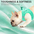 PUPTECK Adjustable Dog Harness Collar and Leash Set Step in No Pull Pet Harness for Small Medium Dogs Puppy and Cats Outdoor Walking Running, Soft Mesh Padded Reflective Vest Harnesses, Solid Green XS - Image 6