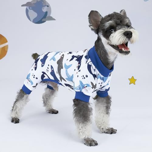 XPUDAC 4 Pack Dog Pajamas Comfy Dog Pjs Clothes for Small Medium Dogs, XXL - Image 3