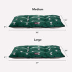 Berkshire Peanuts® Square Dog Bed, Suedemink Fleece Pet Mat with Waterproof & Non-Slip Bottom, Soft Plush Dog Mat for Crate, Couch, or Floor, Machine Washable(Snoopy Sitting Dot Green, Large) - Image 7