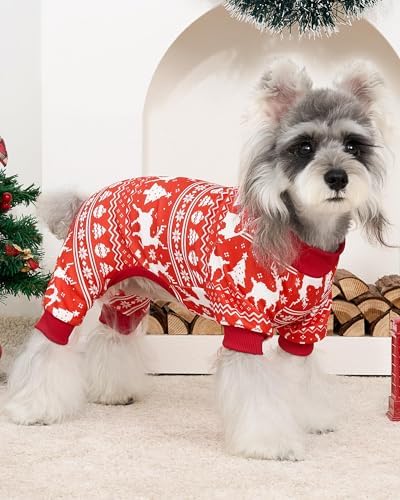 XPUDAC Christmas Dog Pajamas for Small Medium Dogs Puppy Clothes Pjs,XSmall - Image 6