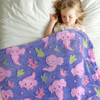 Axolotl Blanket for Girls, Axolotl Gifts for Girls Christmas, 50x60IN - Image 2