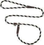 Mendota Pet Slip Leash - Dog Lead and Collar Combo - Made in The USA - Diamond Sandstone, 3/8 in x 4 ft - for Small/Medium Breeds