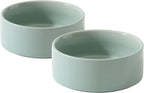 Havniva Cat Bowls Set of Two, 6.1” Ceramic Cat Food and Water Bowls | Cat Food Bowls Whisker Friendly, Non-Slip Base, Food-Grade Ceramic, Wide Opening, Dishwasher Safe, Cat Bowls for Indoor Cats
