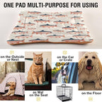 Sea Vintge Salmon Fish Dog Bed Mat 24"x36" - Image 5