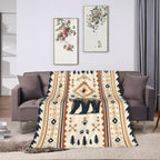 Bear Southwestern Blanket Bear Western Throw Stuff Gifts 80"x60" - Image 6