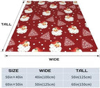 Xmas Santa Claus Blankets, Christmas Soft Anti Pilling Red Throw Blanket, Winter Snowflake Tree Decorative Lightweight Flannel Blanket, 40x50 Inches Sofa Fleece Blanket for Girl Children - Image 7