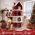 LUCKLIFE 60" Christmas Cat Tree,Multi-Level Condo Tower - Image 4