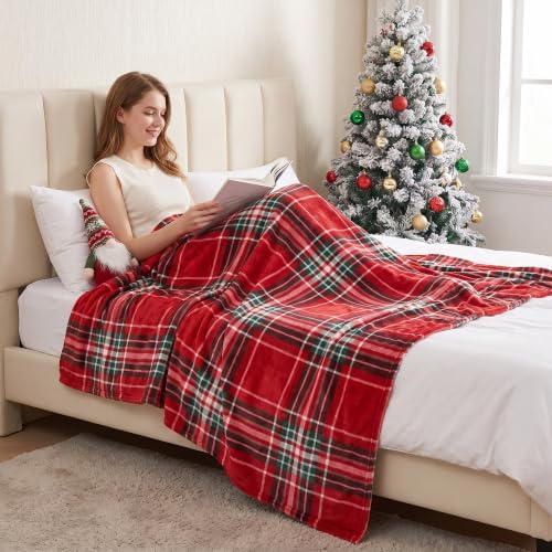 Gogreen Cozy Printed Throw Christmas Blanket - 300 GSM Fleece Throw Size for Home Decoration, Ultra Soft Blanket (Throw - 50" x 60") - I - Image 4