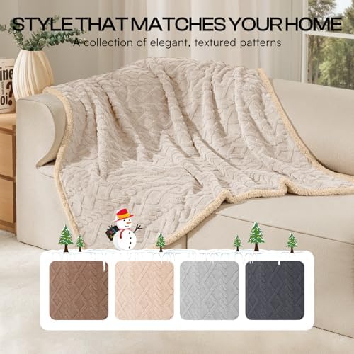Luciphia Waterproof Blanket for King Bed Reversible Fleece Couch Cover - Image 5