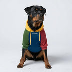 Spark Paws Dog Hoodie – Premium Dog Sweater for Small, Medium, and Large Dogs | Warm Outfits for French Bulldogs, Pitbull, Puppy, Winter Jacket Alternative - Primary Color Block - 5XL