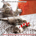 MALLMALL6 2Pcs Christmas Candy Cane Catnip Toys Gift for Cat, Indoor Cat Chew Bite Kick Plush Catmint Pet Toys Supplies for Cat Lover Gifts, Cute Interactive Cat Toy with for Pet Presents - Image 5