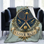 Tennis Blanket Vintage Sports Lover Throw Stuff Gifts 50"x40" by Unknown