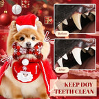 VioraWhite 8 Pack Christmas Dog Toys Plush Squeaky Bone Shaped Funny Toys Birthday Gift for Small Medium Large Sized Dogs, 6.1" x 3.8" - Image 5