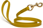 Viper Biothane K9 Working Dog Leash Waterproof Lead for Tracking Training Schutzhund Odor-Proof Long Line with Solid Brass Snap for Puppy Medium and Large Dogs 4ft, Treasure Gold