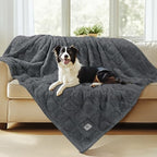 Luciphia Waterproof Dog Blanket, Reversible Sherpa Fleece for Couch Cover by luciphia