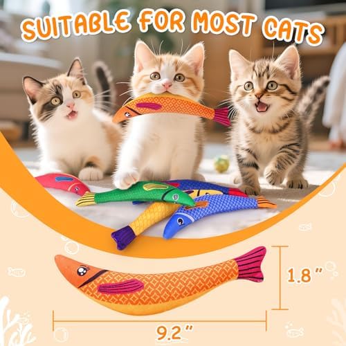 Cat Toys for Indoor Cats, 6 Pack Interactive Catnip Toys for Bored - Image 2