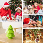 Christmas Dog Toys,Christmas Tree Shape Dog Chew Toys for Aggressive Chewers,Indestructible Tough Durable Squeaky Dog Toys,Puppy Dog Chew Toys for Small Medium Large Breed - Image 3