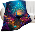 Fantasy Peacock Blanket Animal Throw Blankets Gifts for Girls Boys Kids Peacock Lover Soft Cozy Fleece Plush for Couch Sofa Bed 60"x50" by Unknown