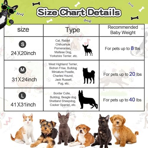 Rezutan Blanket for Large Dogs 3 Pack Elephant & Paw Print 40"x31" Blue - Image 6