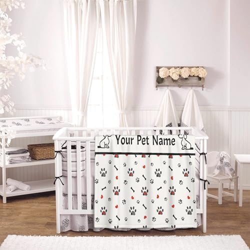 Personalized Puppy Name Blanket, Custom Dog Name White Truck Blankets, Gift for Girls Personalized Puppy Name Lover, 50"x60" Soft Lightweight Plush Throw Blanket for Couch Bed Sofa Decoration - Image 3