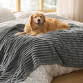 Bedsure ComfyFleece® Waterproof Blanket for Bed, Twin（60"x80"） Warm Grey by BEDSURE